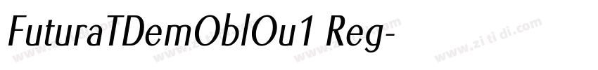 FuturaTDemOblOu1 Reg字体转换
